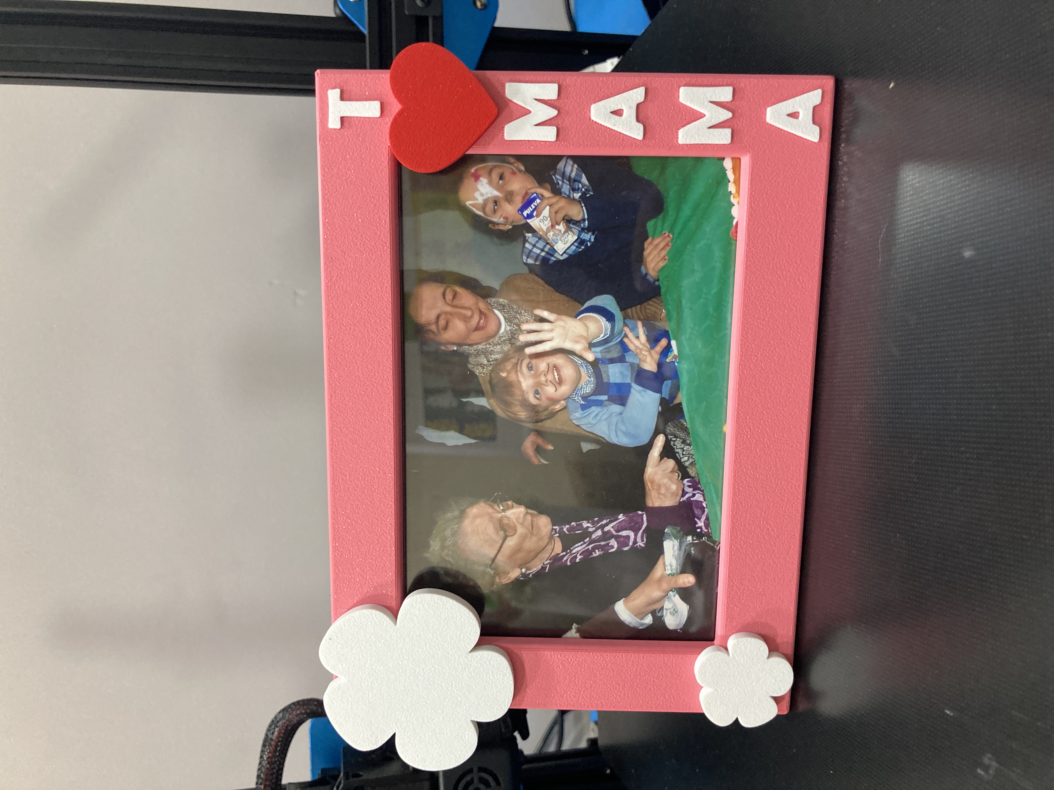 Portrait frame i love you mom
