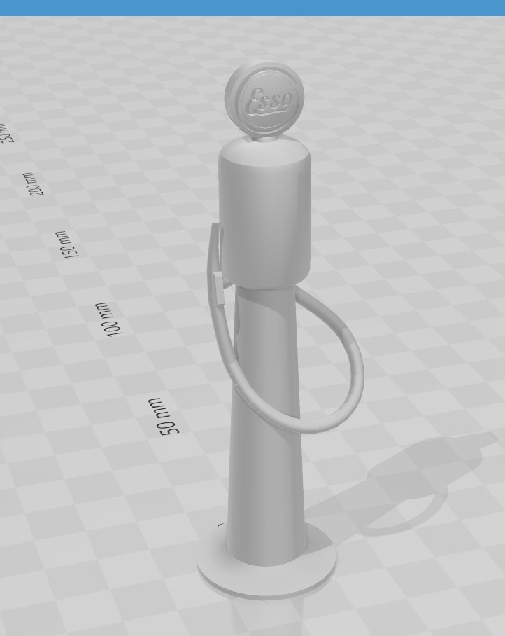 1920s Esso Gasoline Pump 1/64 Scale