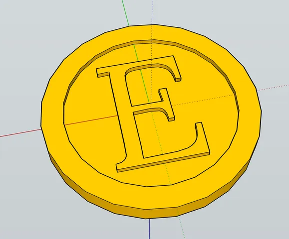 Much needed coin that says E