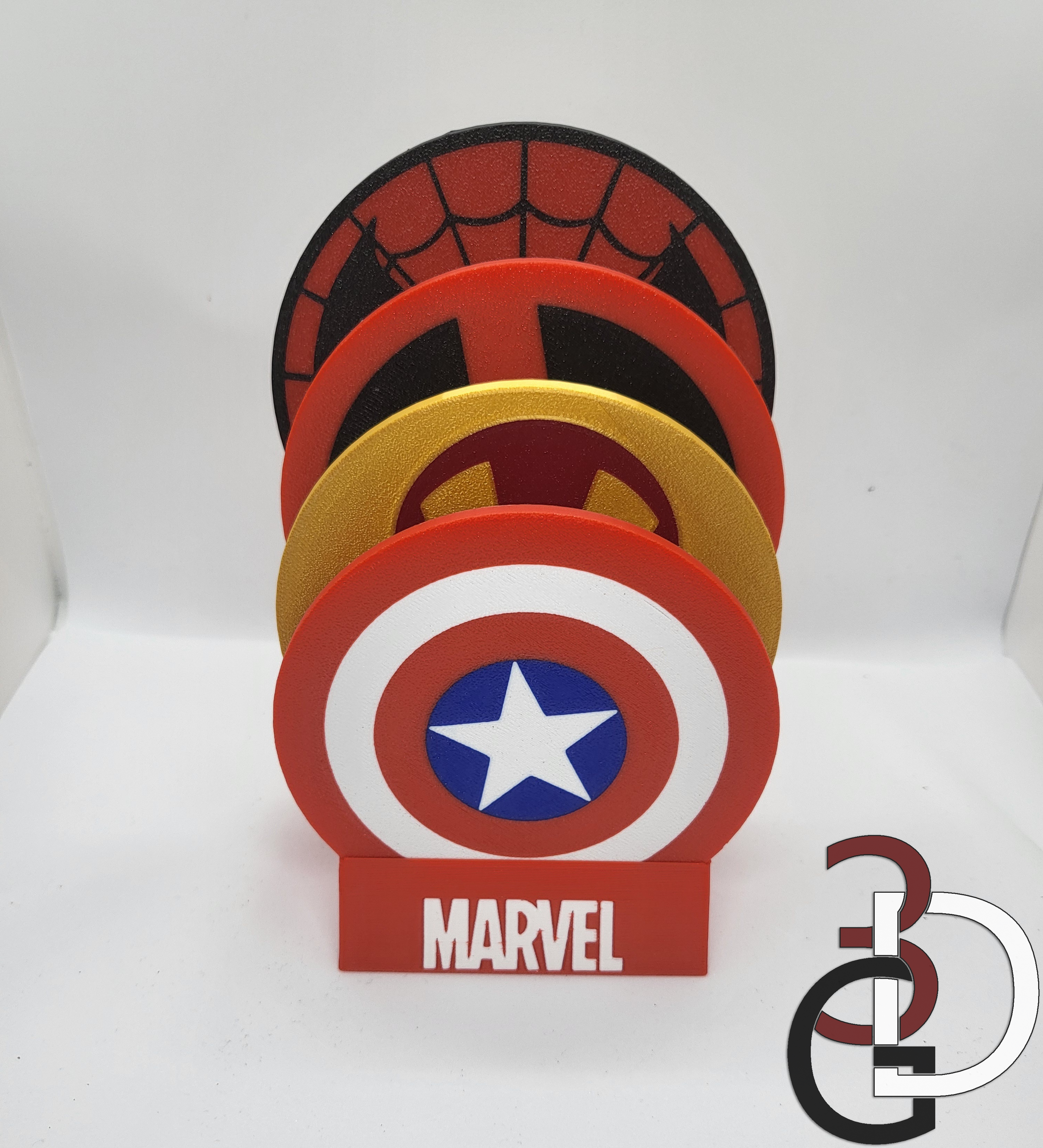 Marvel themed coaster holder