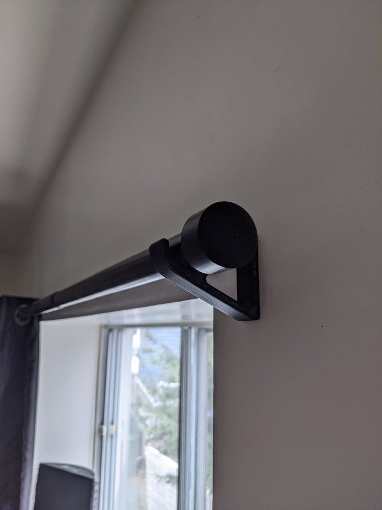 Parametric 1 1/8 Curtain Rod Bracket (Ikea Hugad)
