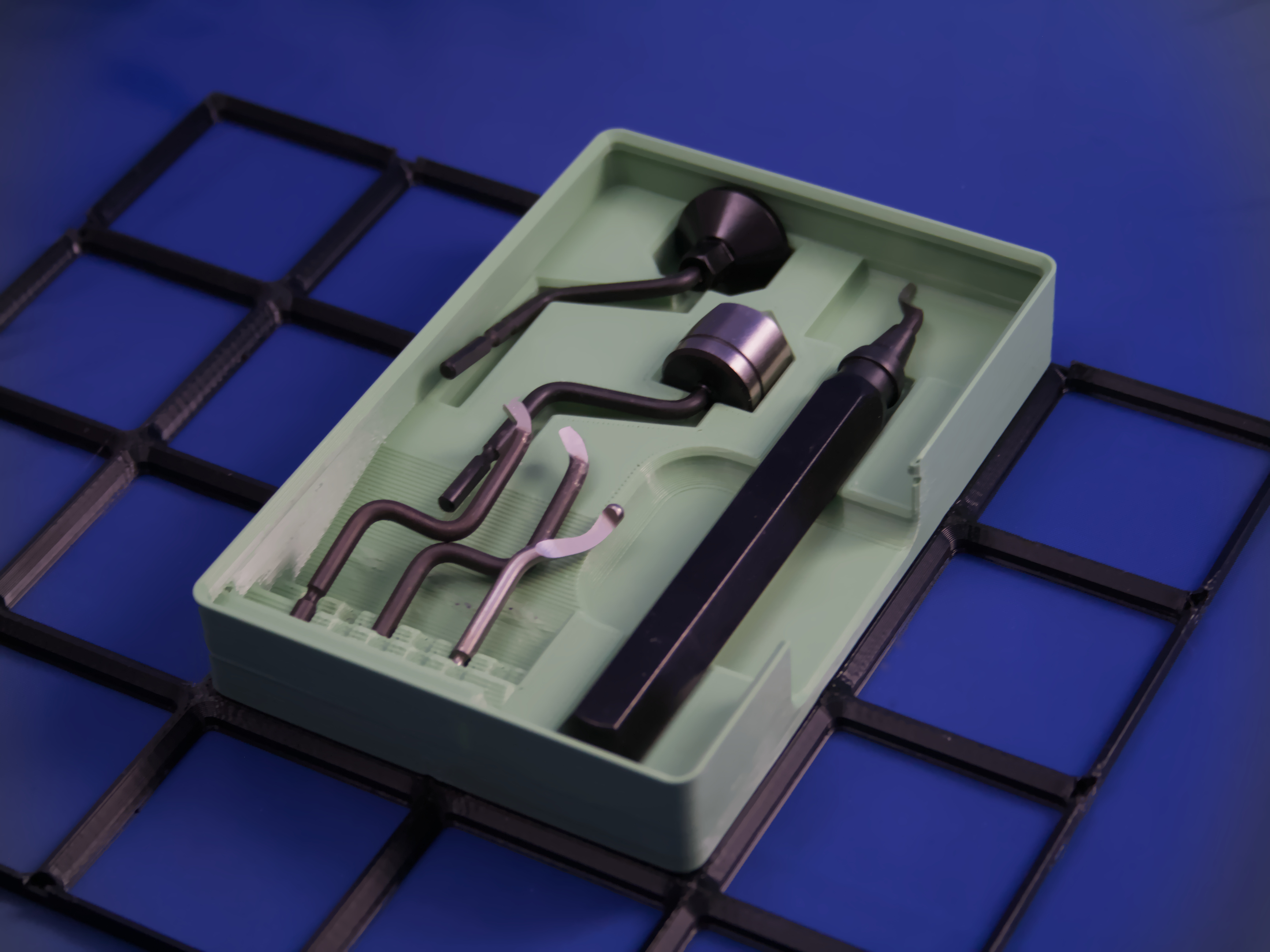 Yet Another Gridfinity Deburring Tool Caddy