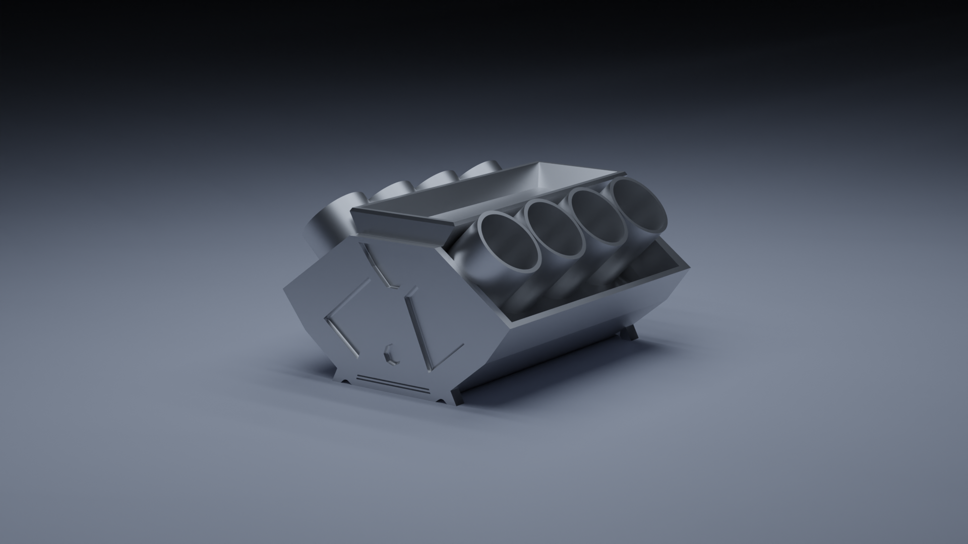 Simple Engine Pen Tray