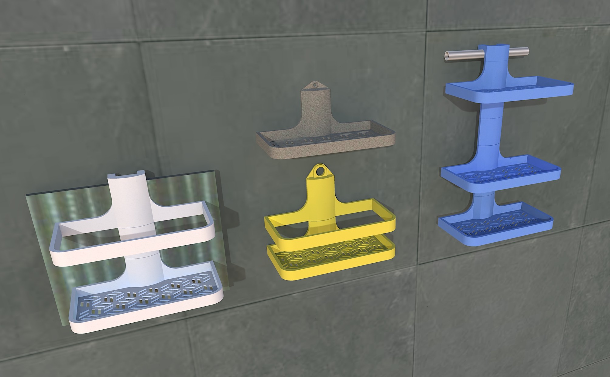 Modular shower shelf