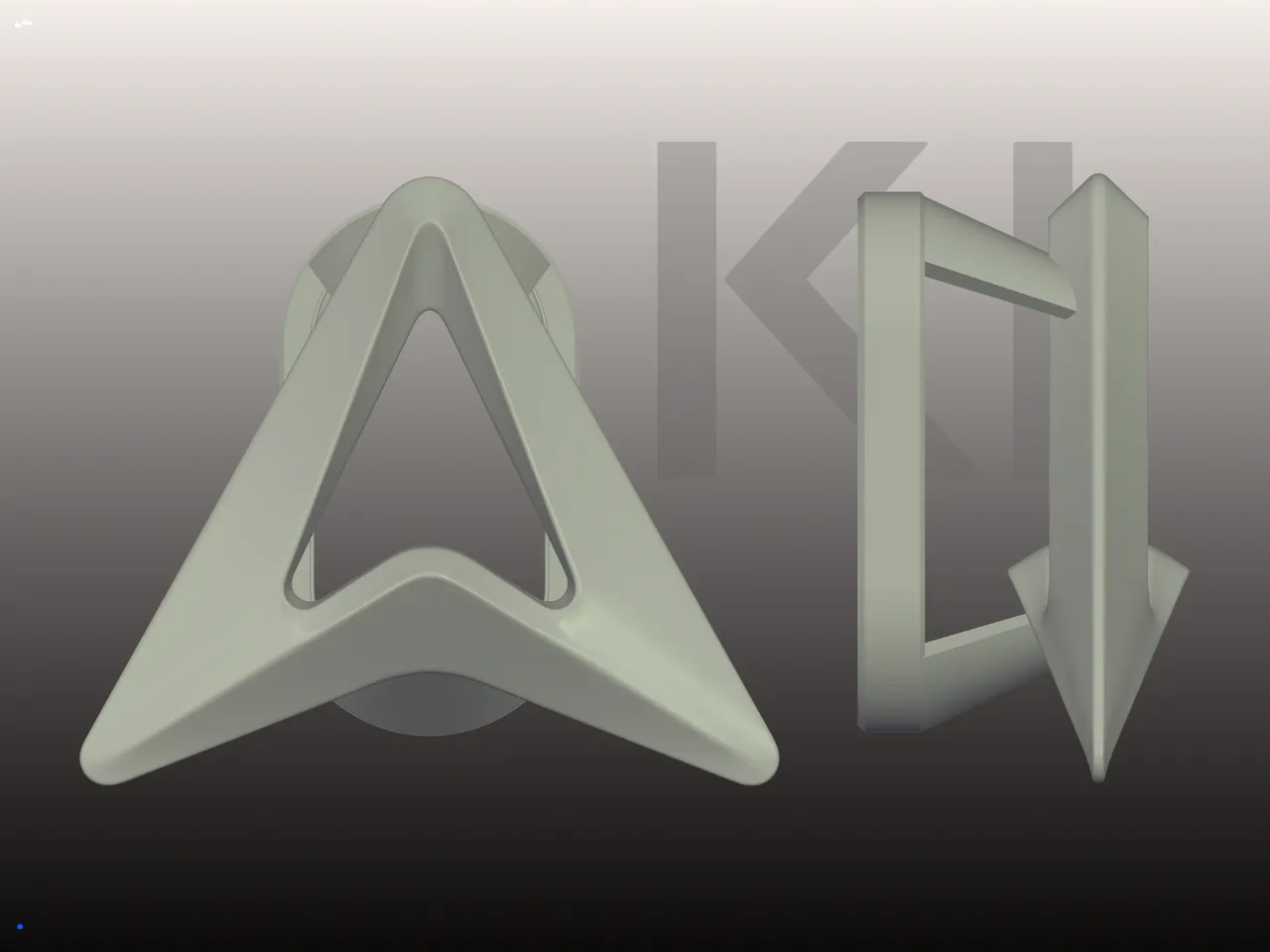 カメリア 3D パーツ Creality K1 Door Handle Cap w/ New Logo by Graffyte Digital Arts