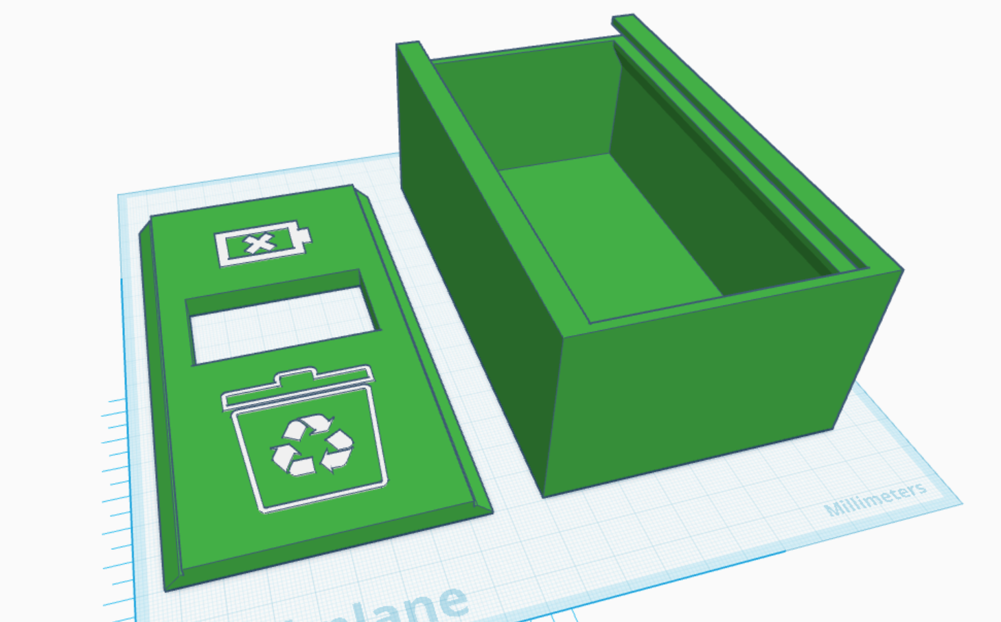 Battery Waste Bin with Slot