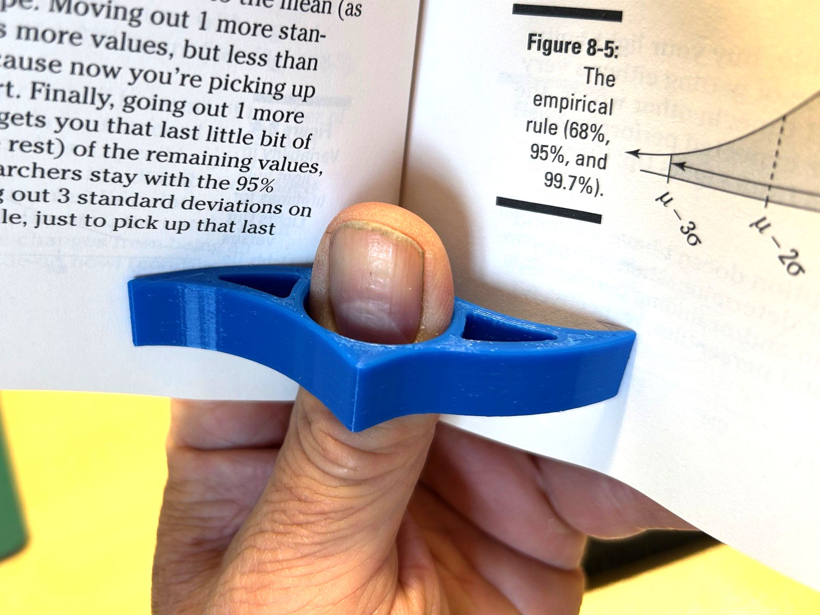 Book page holder  (one-handed)