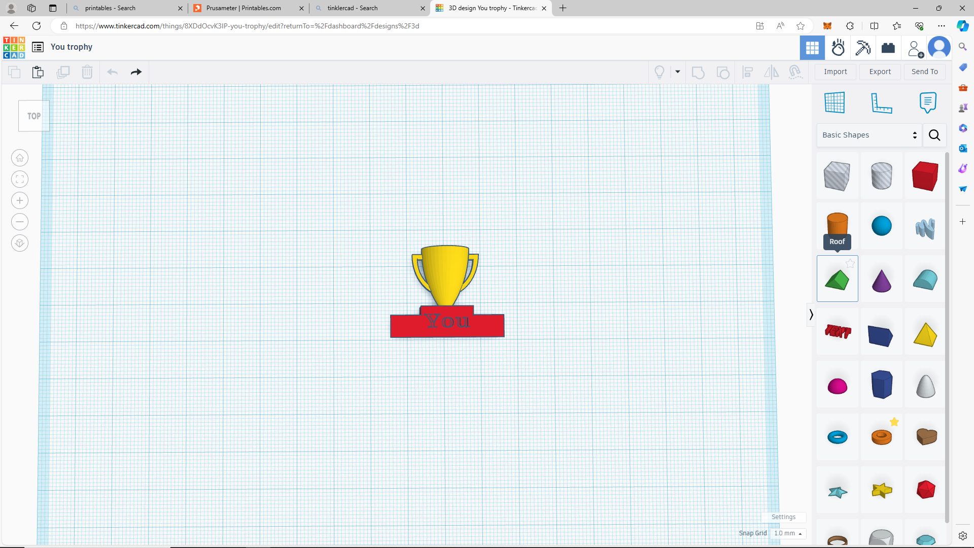 TINY your #1 trophy