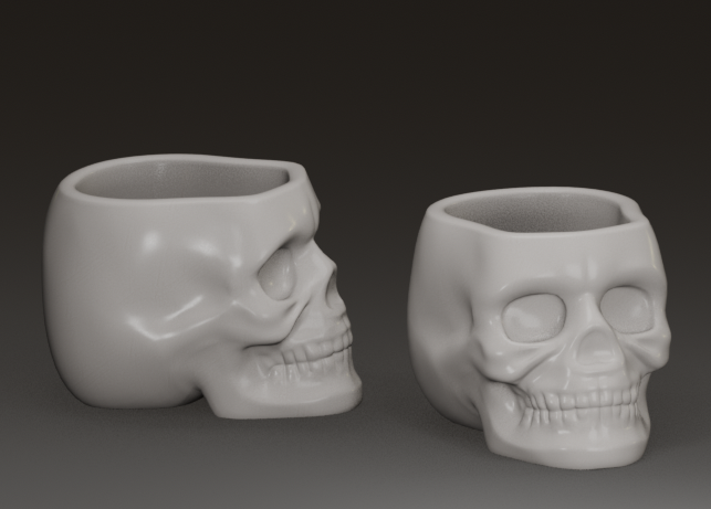 Skull Shot Glass | Planter | Candy Dish Bowl