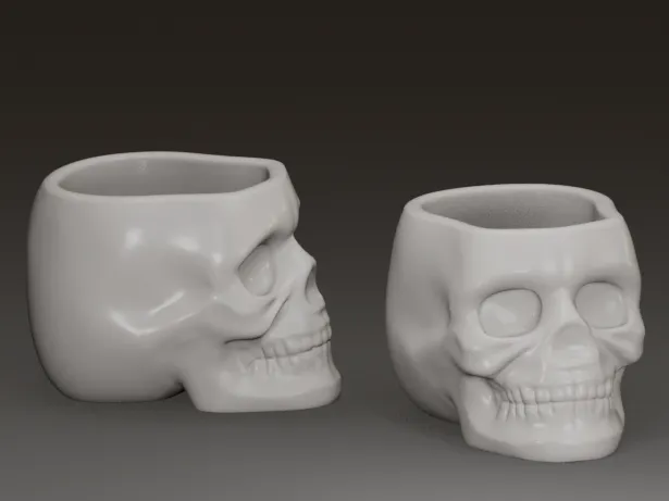 Skull Shot Glass | Planter | Candy Dish Bowl