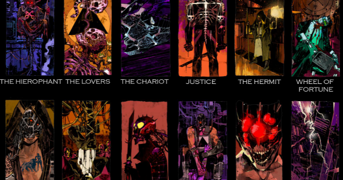 Cyberpunk tarot cards Lithophane by bigman | Download free STL model ...