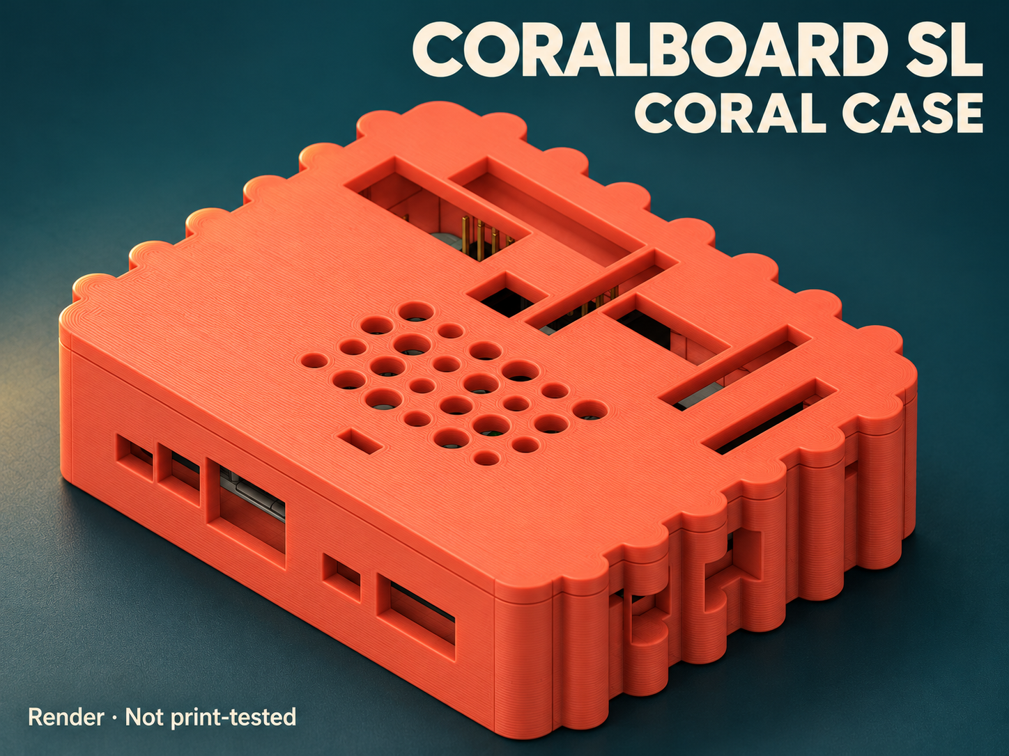 Coral-Themed CoralBoard SL Case