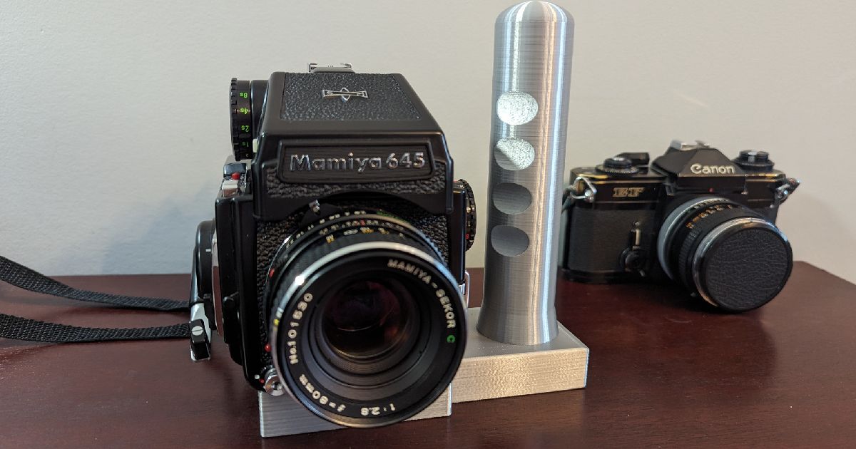 Mamiya 645 Tripod Mounted Camera Grip by Landon M | Download