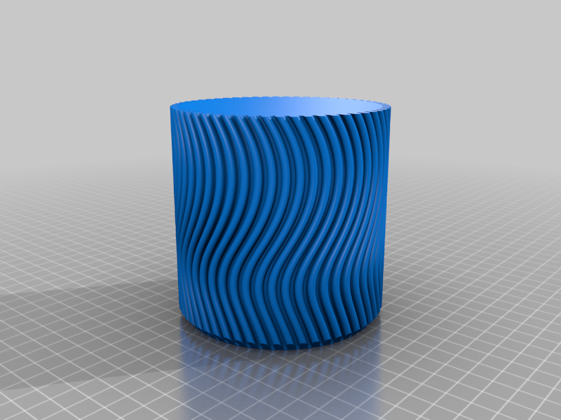 Miniatura 5 do modelo 3D WAVY vase mode flowerpot planter