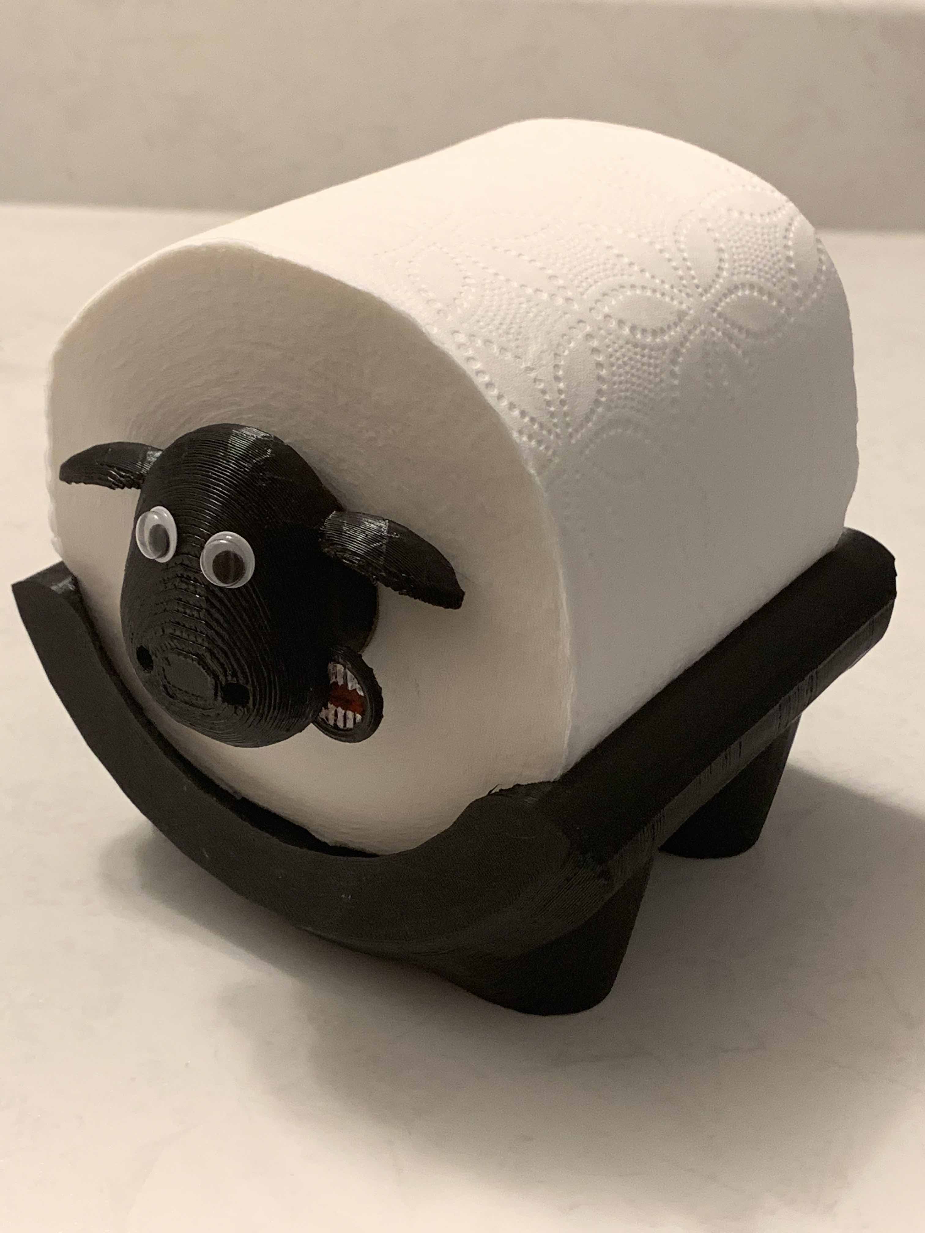 Shaun The Sheep Toilet Paper Roll Countertop Holder By Patrykza