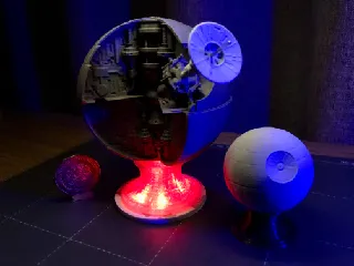 Death Star - Star Wars (with cutout version)