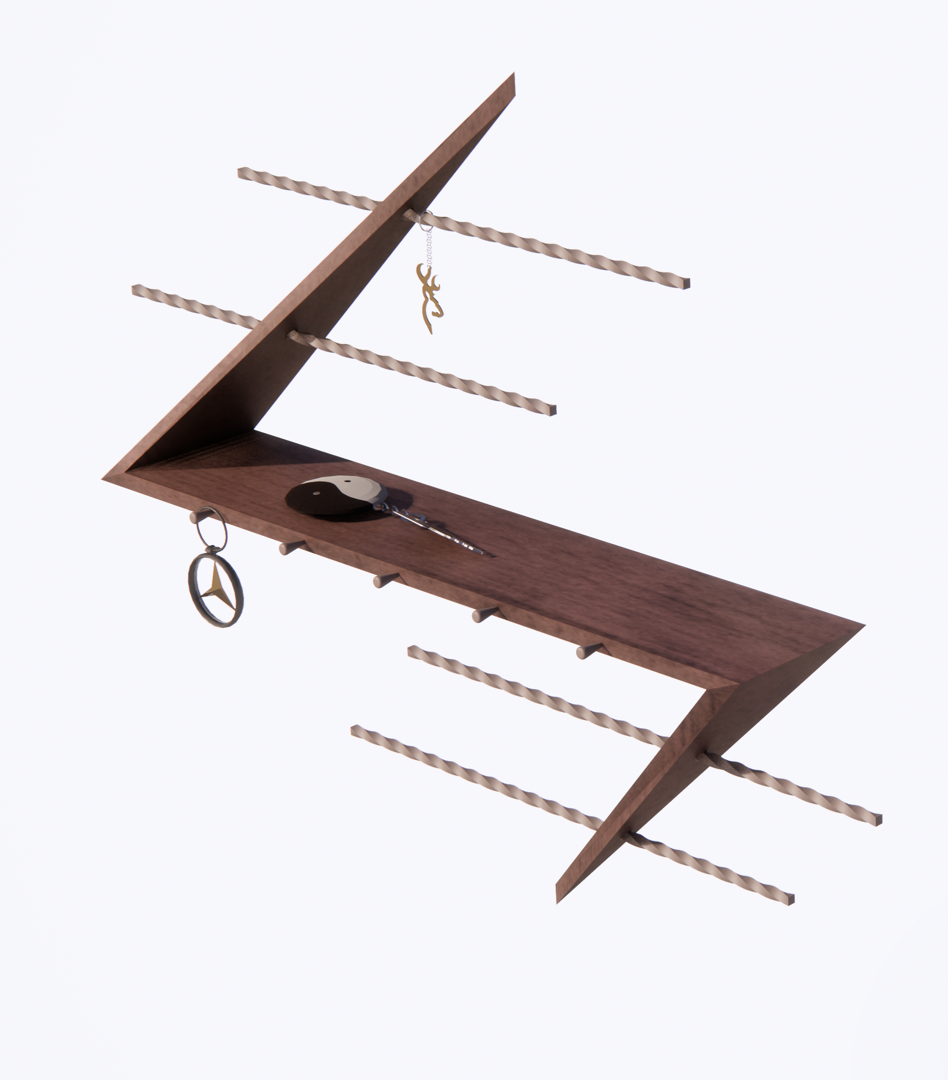 Miniatura 7 do modelo 3D STYLISH KEY HOLDER