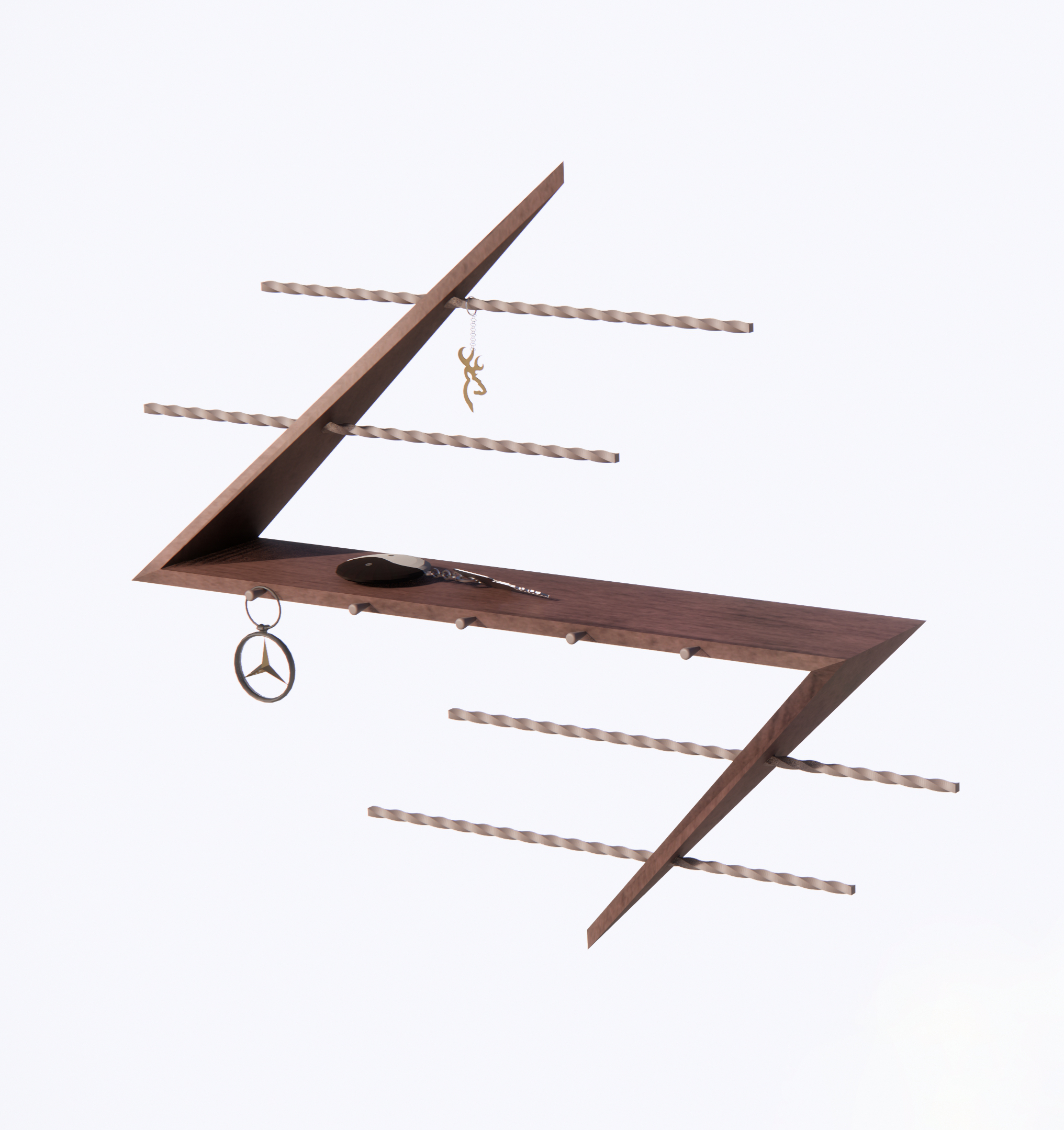Miniatura 6 do modelo 3D STYLISH KEY HOLDER