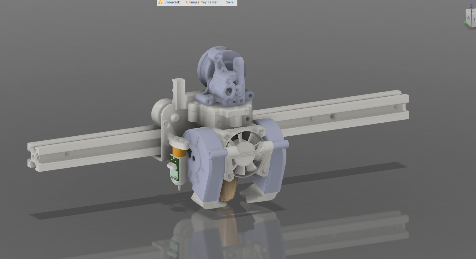 Ugly Ender 3 ToolHead - Support for Rapido UHF Hotend (Linear Rails/Slider only)