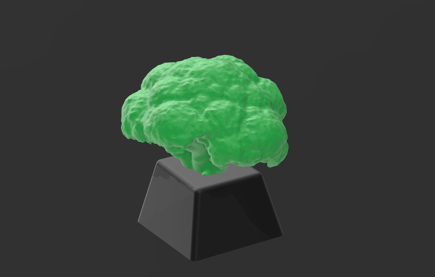 Miniatura 2 do modelo 3D broccoli keycap