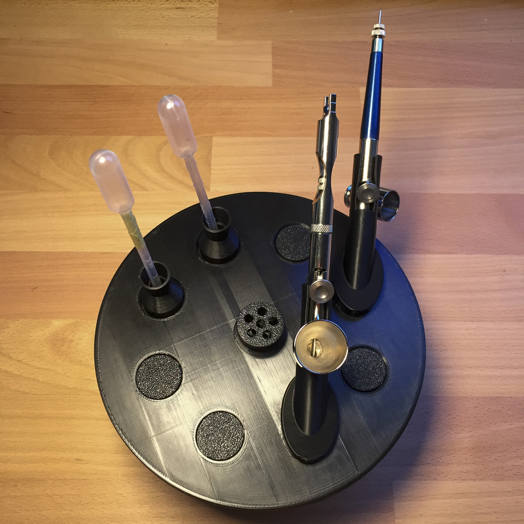 Modular AirBrush Holder-Cleaner