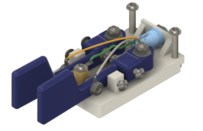 Iambic CW Morse Code Paddles with Bearings and Magnetic Return