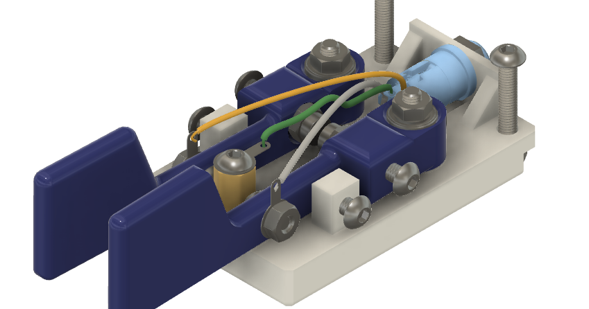 Iambic CW Morse Code Paddles with Bearings and Magnetic Return by Rob ...