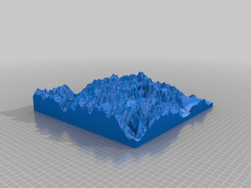 3D map of Lauterbrunnen valley, Switzerland