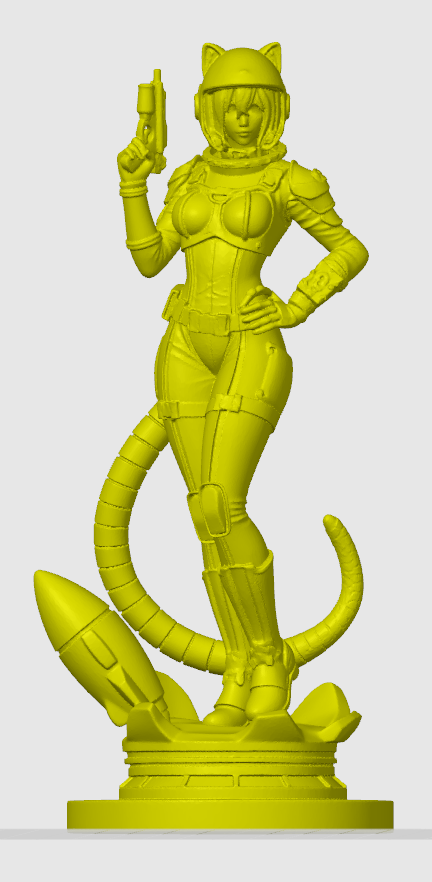 Cyber cat-girl figurine 37