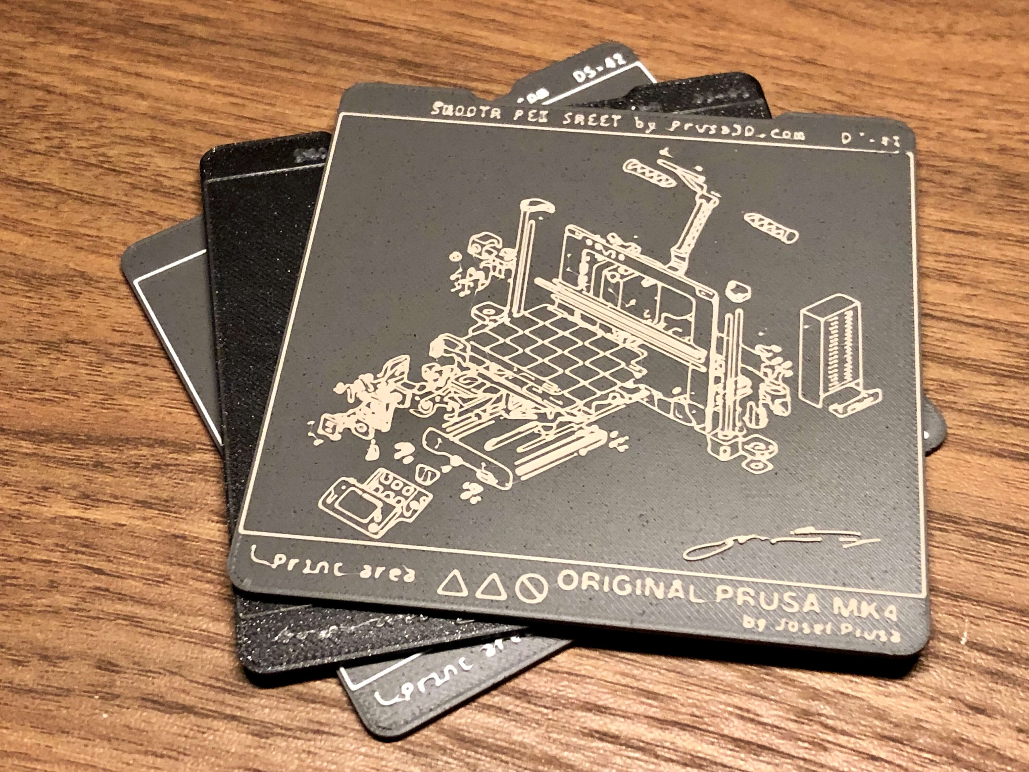 PRUSA MK4 Anniversary Limited Edition PEI Sheet Coaster