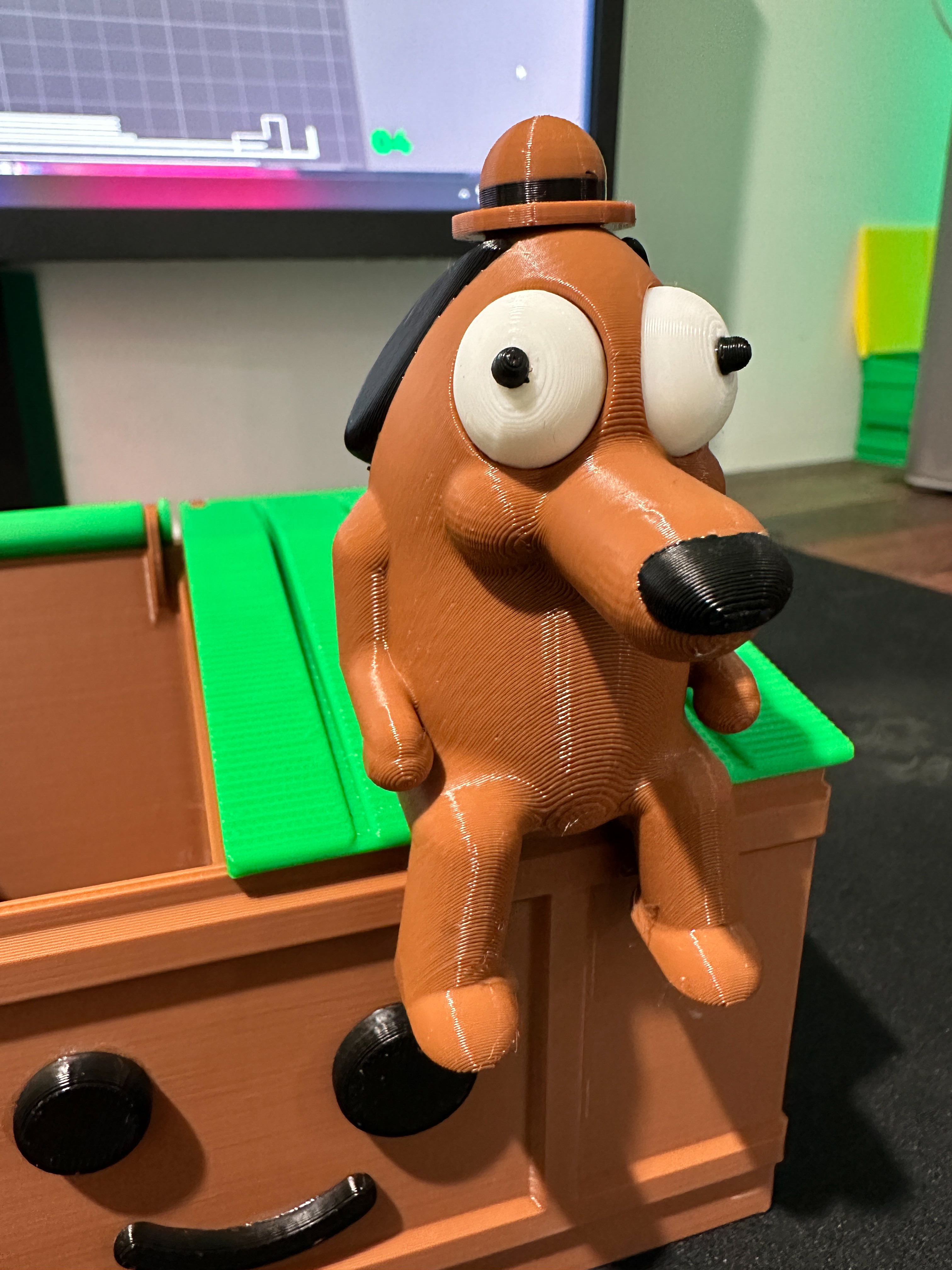 This is Fine Dog and dumpster