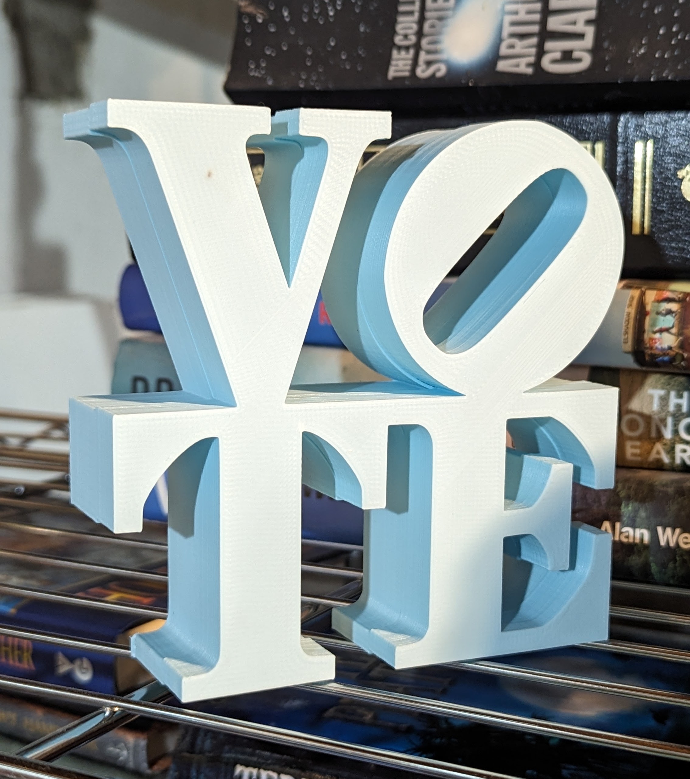 VOTE in the style of the LOVE statue by Robert Indiana