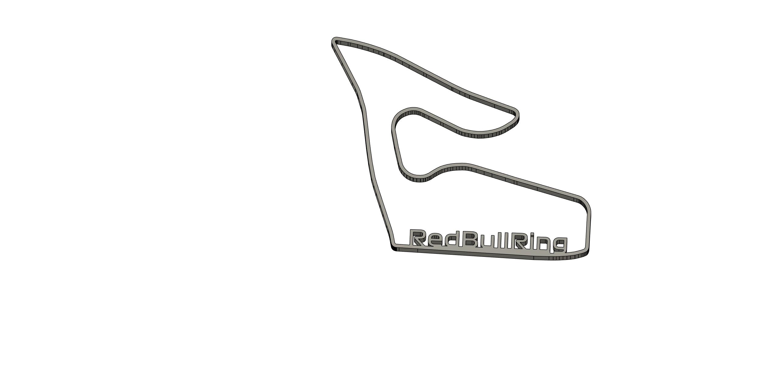 Red Bull Ring Formula 1 Racetrack, Spielberg Austria by MBtrack Download free STL model