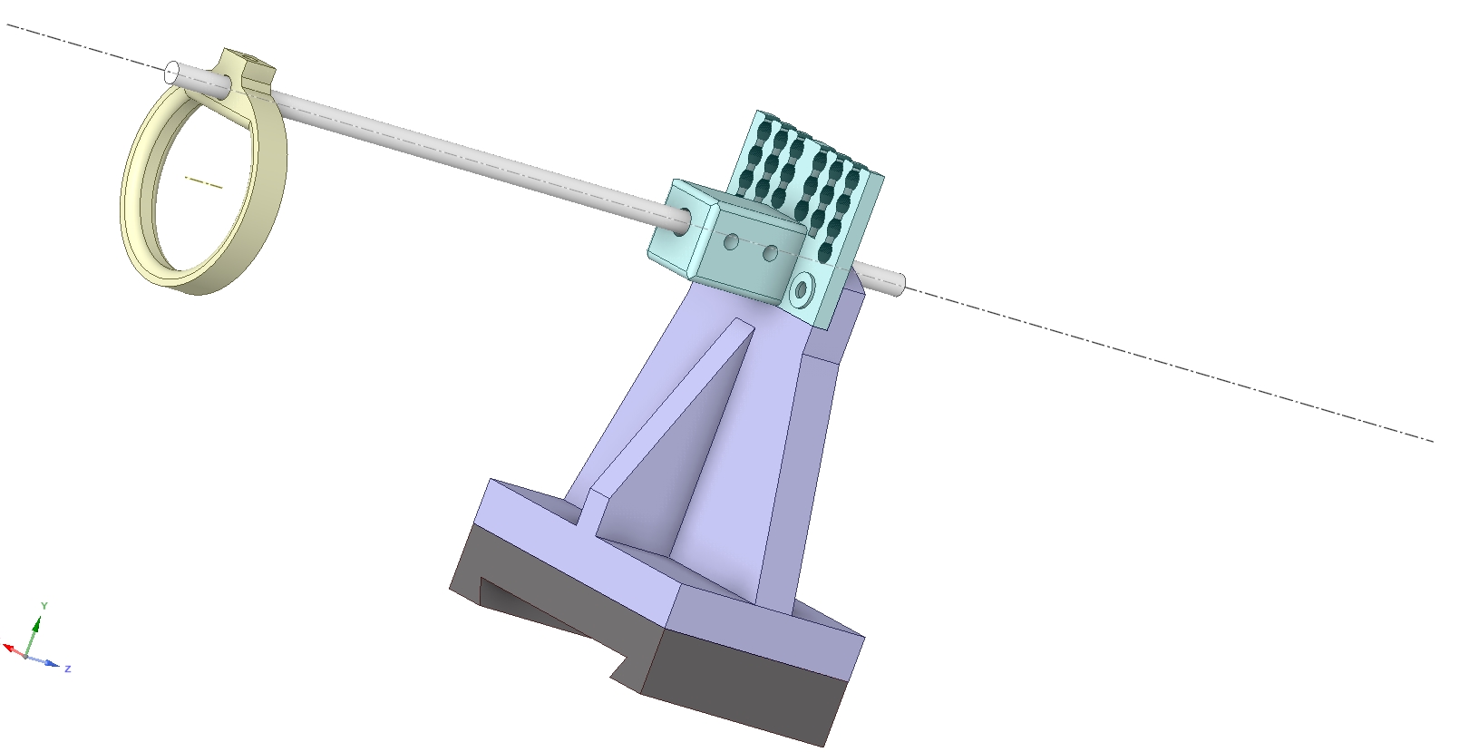 Cable management loom and supports for D series dovetail on large ...