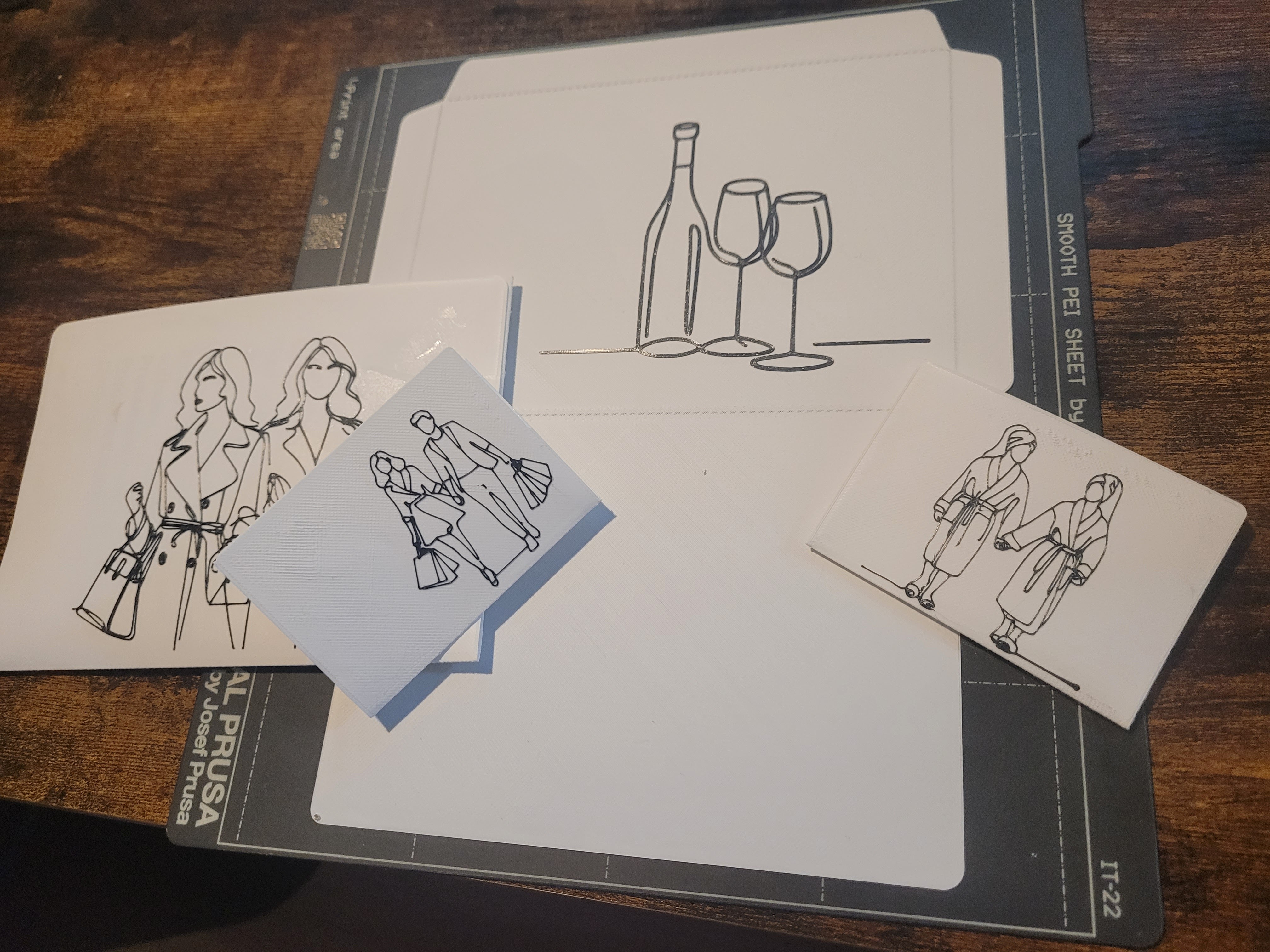 One Line Art Envelope for Vouchers, Invitations and Gifts