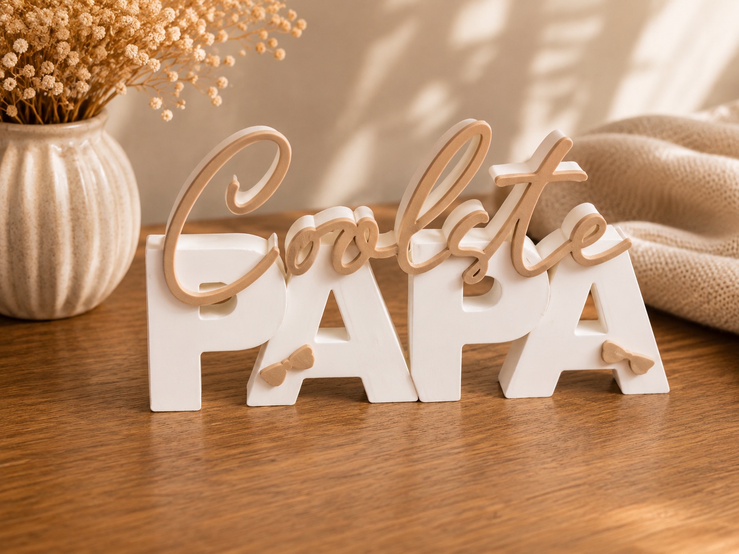 Coolste Papa – Multicolor Father’s Day Decor (2 Variants Included)
