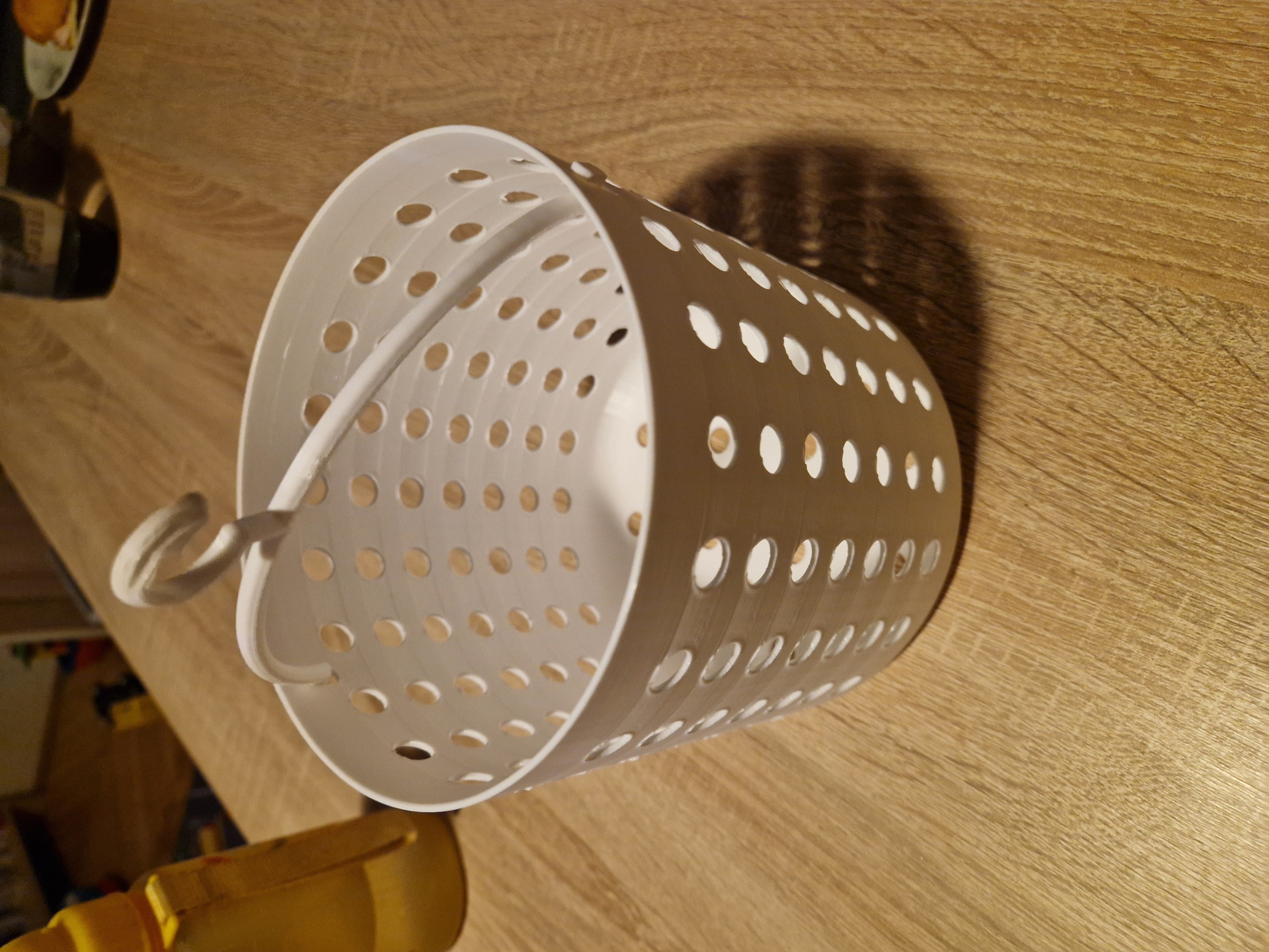 Clothespin basket with hook
