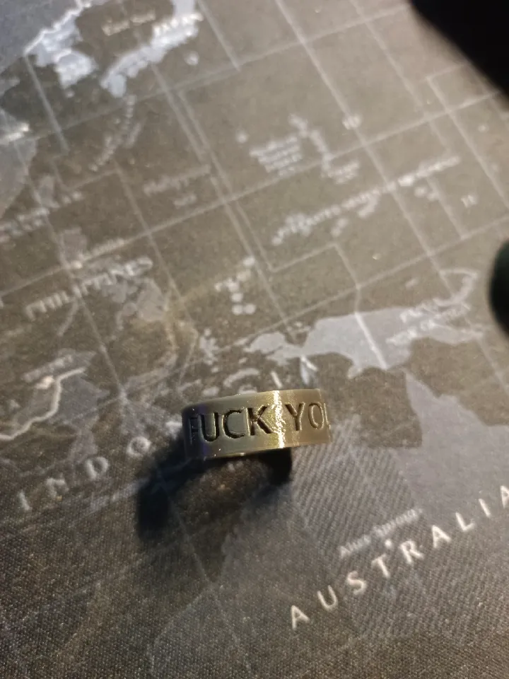 FU ring by MK4newbie aka darkholder | Download free STL model ...