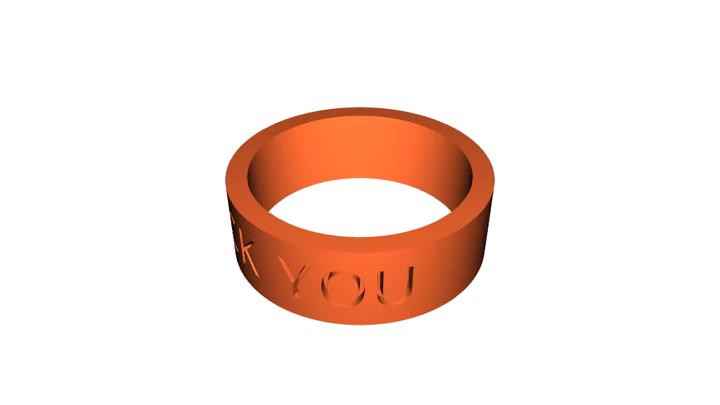 FU ring by MK4newbie aka darkholder | Download free STL model ...