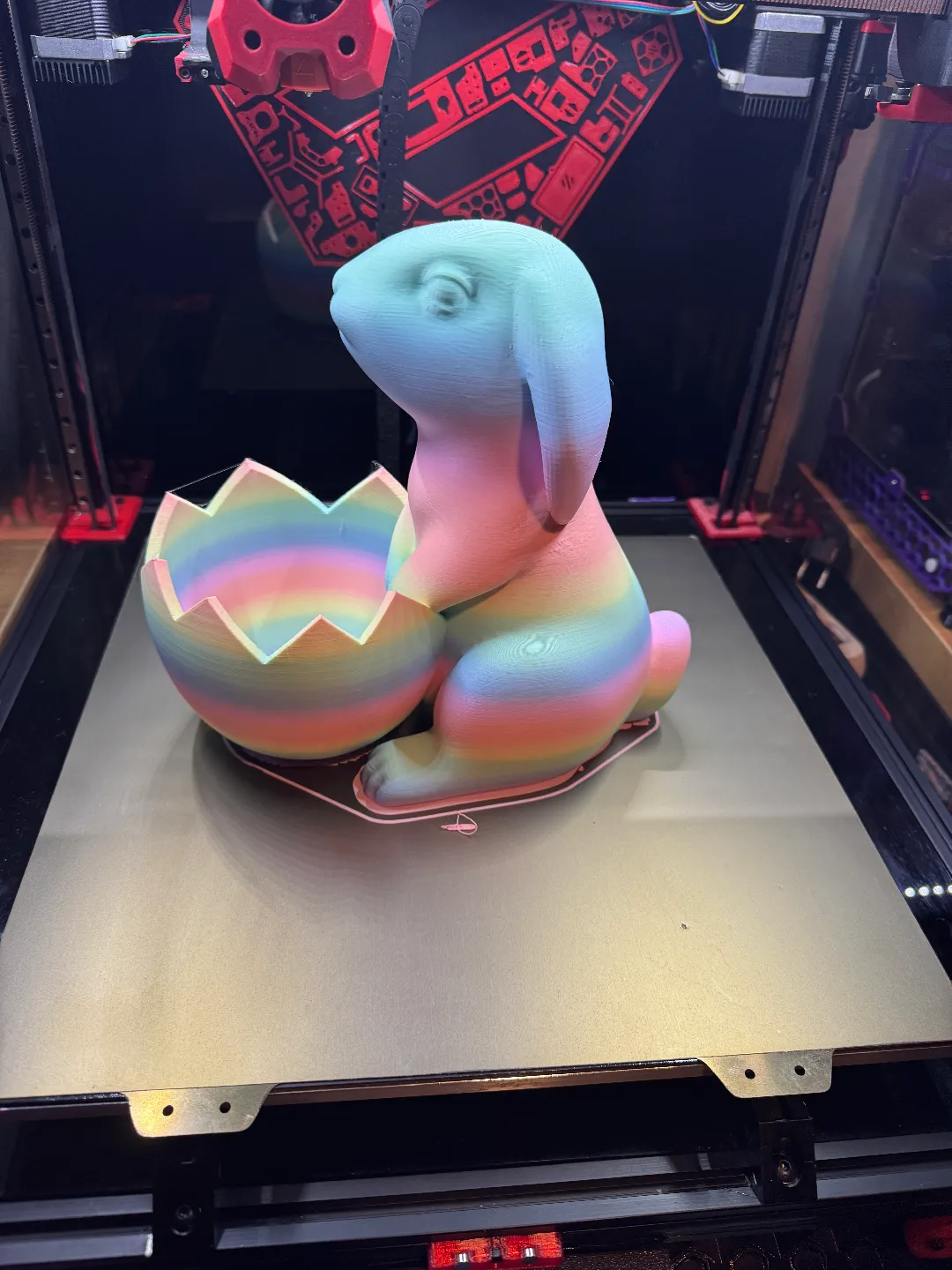 Easter Bunny with Egg No Support — miniatura 5