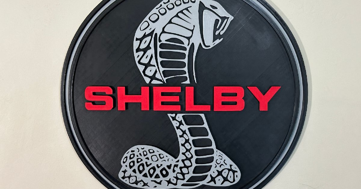 Shelby Logo v2 by rockstarTS | Download free STL model | Printables.com