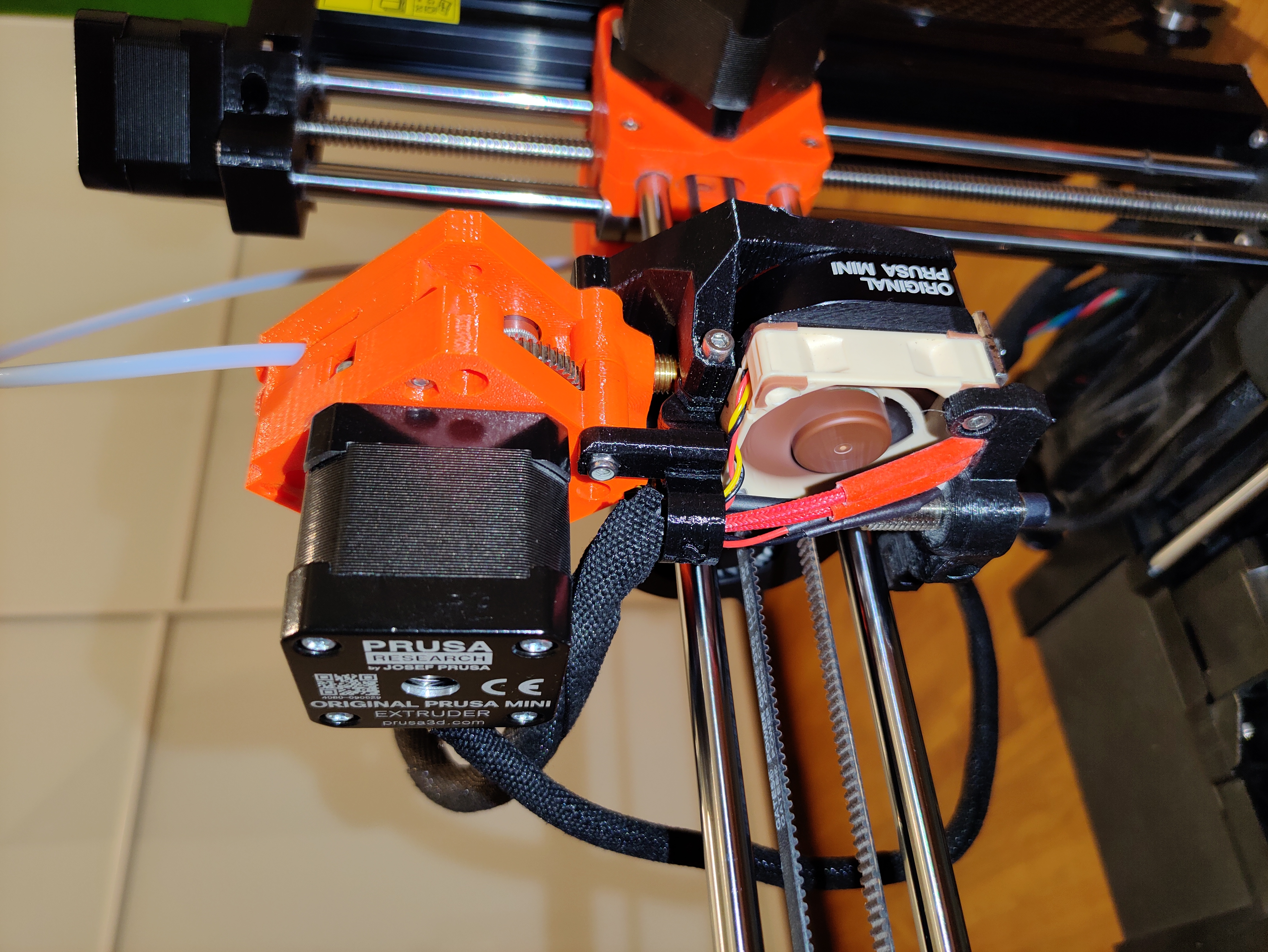 Prusa Mini direct drive extruder with original motor and hotend