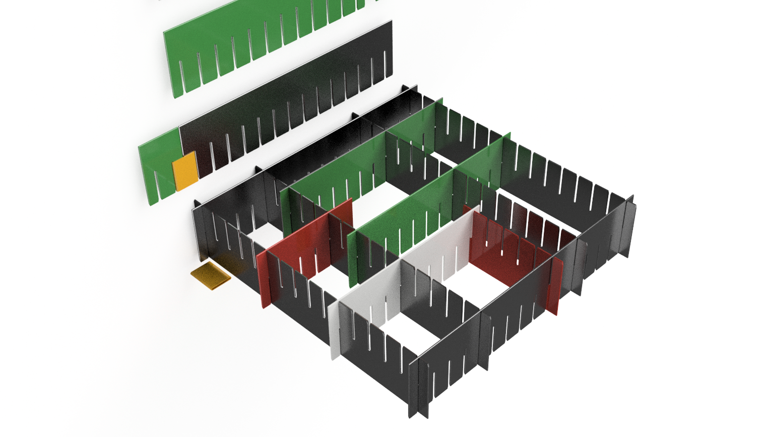 Miniatura 6 do modelo 3D Adjustable Drawer Divider-Spacer