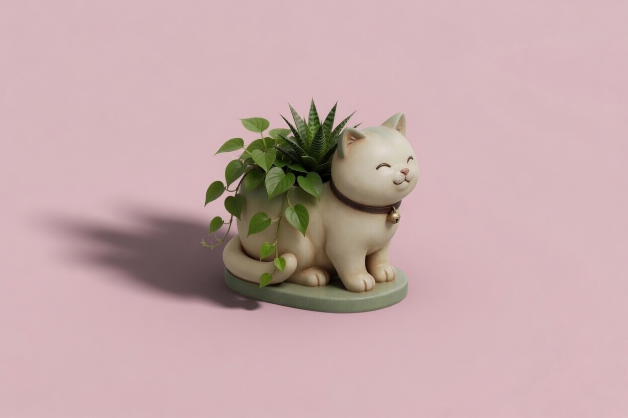 Cute Cat Planter