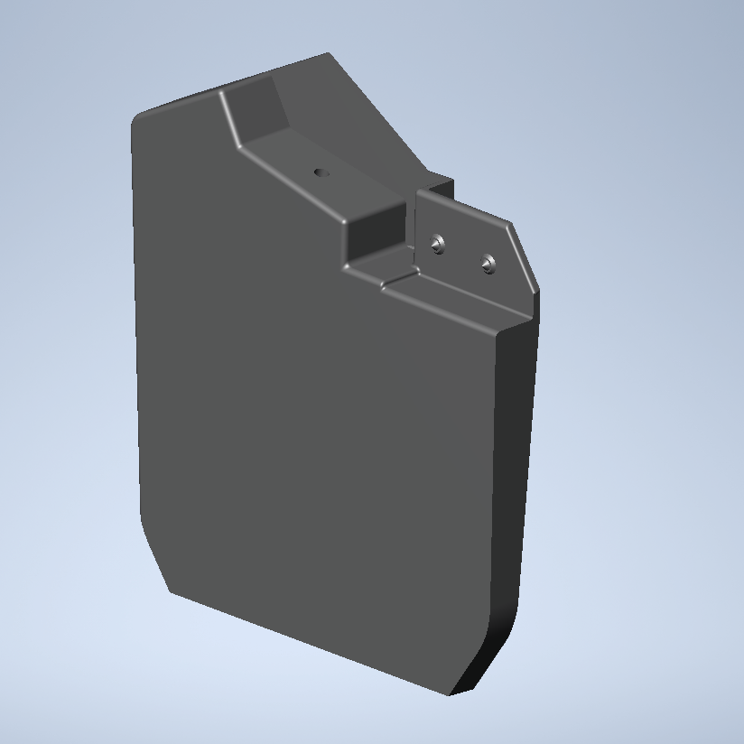 Front mud cover for cars like Ford Transit Custom 2014