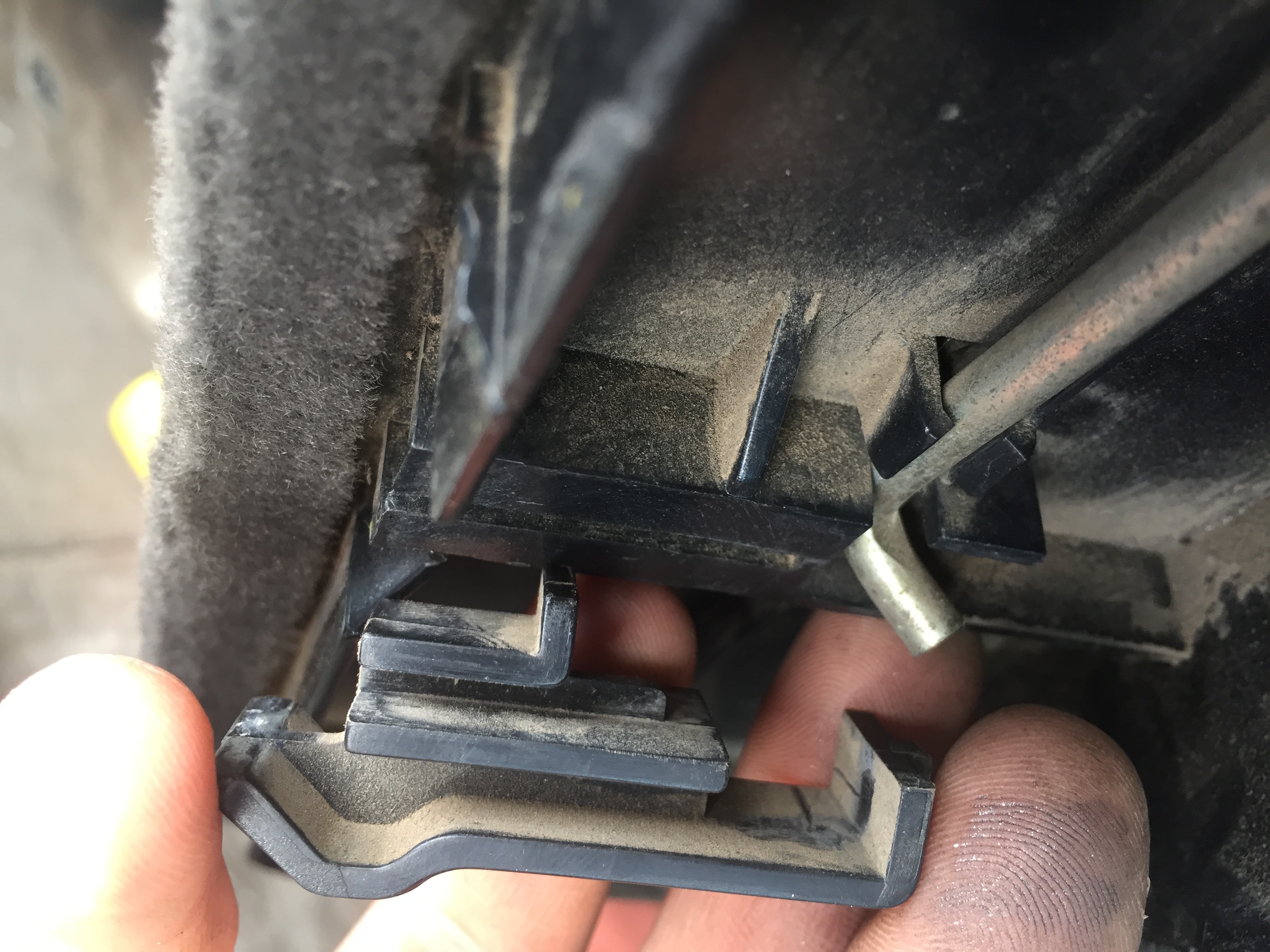 Bmw E30 trunk side cover latch striker (OEM 51 47 1 947 370) by