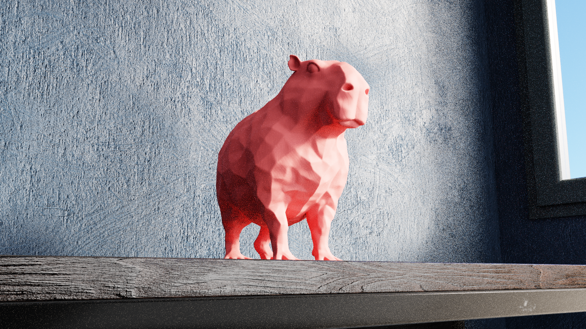Miniatura 4 do modelo 3D Low Poly Capibara