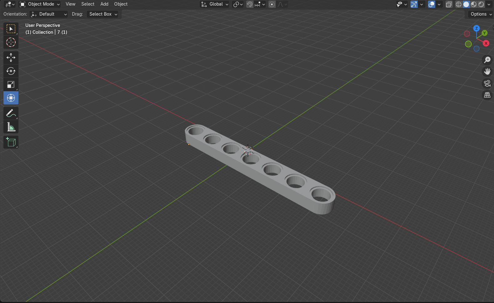 Lego beam 7 0.5