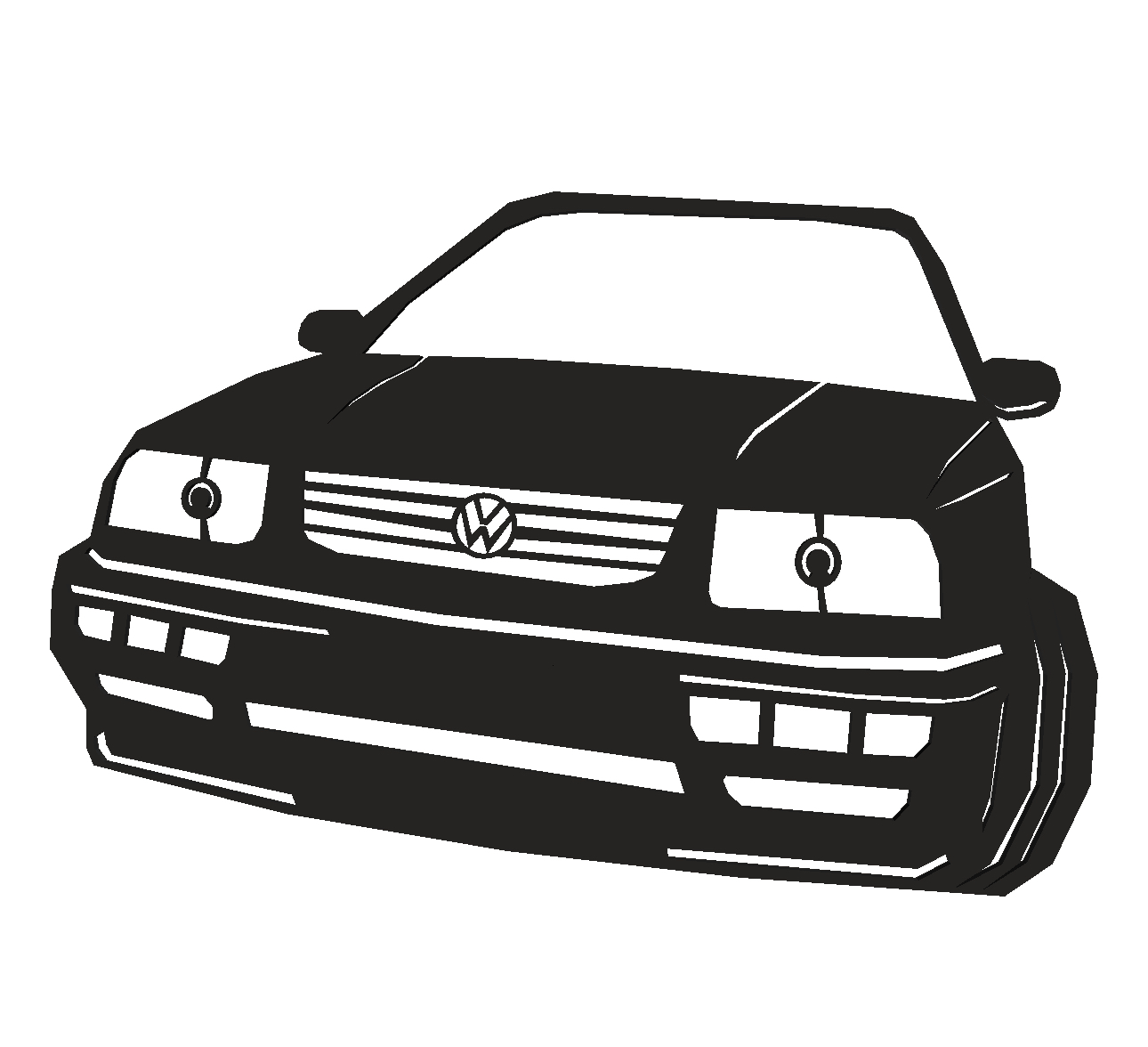 2D art Vw vento/golf3