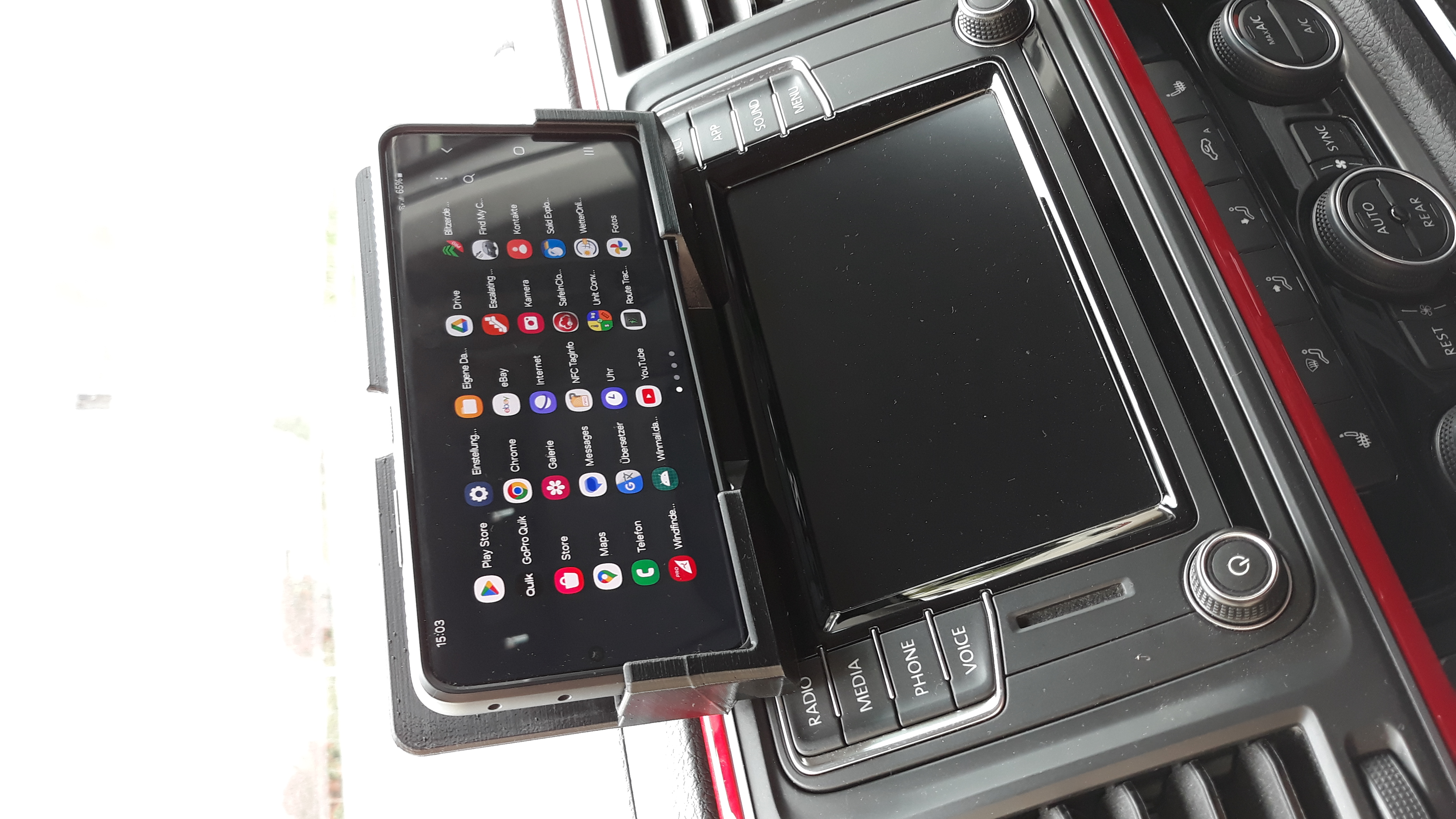 Smartphone - Halter für VW-T6 / Samsung S21 Ultra